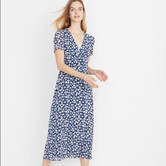 Madewell Floral Midi Dress